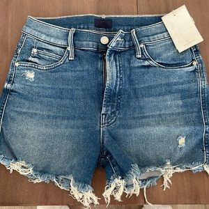 MOTHER dark denim shorts